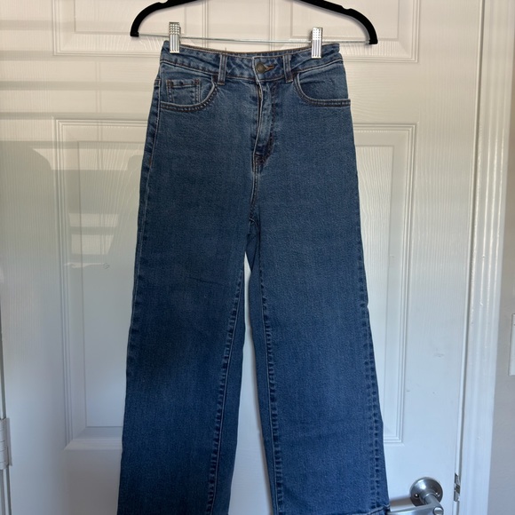 Stradivarius Classic Blue Straight Leg Jeans - Picture 1 of 4
